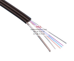 کابل دراپ 4 کور 3 مهار (FTTH ̣Drop  fiber cable - 4 core + 3wire  )