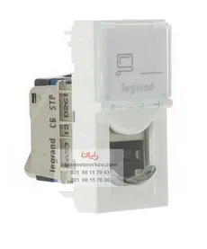کیستون لگراند Cat6 STP تک ماژول(باریک) 076563
