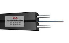 کابل دراپ 2 کور 2 مهار (FTTH ̣Drop  fiber cable - 2 core + 2wire  )